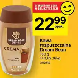 Delikatesy Centrum Kawa rozpuszczalna Dream Bean crema 160g oferta