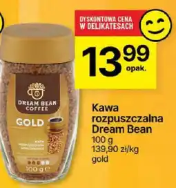 Delikatesy Centrum Kawa rozpuszczalna Dream Bean Gold 100g oferta