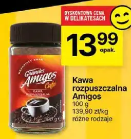 Delikatesy Centrum Kawa rozpuszczalna Amigos 100g oferta