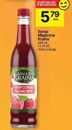 Delikatesy Centrum Syrop Magiczna Kraina malinowym 440ml oferta