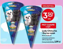 Żabka Lody Chmurka i Burza rożek Koral oferta