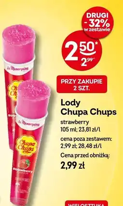 Żabka Lody Chupa Chups strawberry 105ml oferta