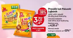 Żabka Precelki lub Paluszki Lajkonik Junior 125-150g oferta