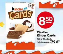 Żabka Ciastka Kinder Cards 76,8g oferta
