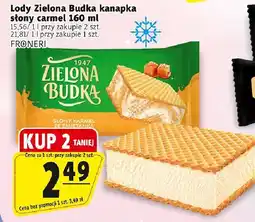 Prim Market Lody Zielona Budka kanapka słony karmel 160 ml Froneri oferta