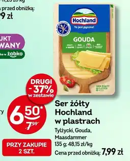 Żabka Ser żółty Hochland w plastrach 135g oferta