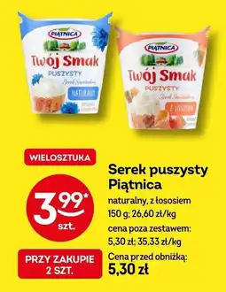 Żabka Serek puszysty naturalny Piątnica 150g oferta