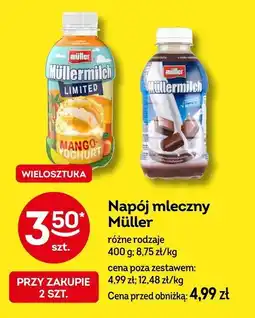 Żabka Napój mleczny Müller różne rodzaje 400g oferta
