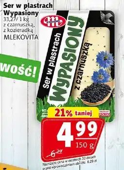 Prim Market Ser w plastrach Wypasiony z czarnuszką 150 g Mlekovita oferta