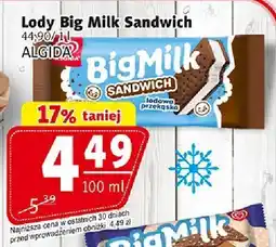 Prim Market Lody Big Milk Sandwich 100 ml Algida oferta