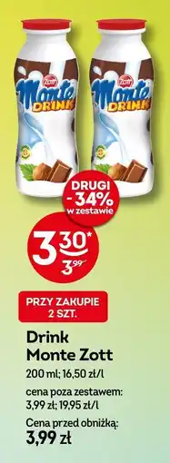 Żabka Drink Monte Zott 200ml oferta