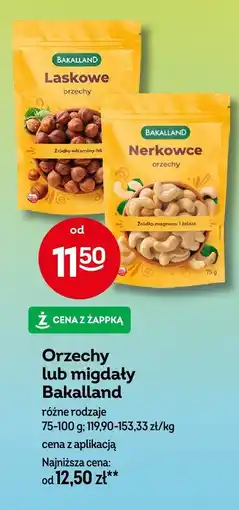 Żabka Orzechy nerkowce Bakalland 75g oferta