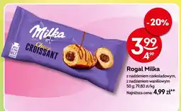 Żabka Rogal Milka z nadzieniem czekoladowym 50g oferta