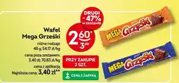 Żabka Wafel Mega Grześki różne rodzaje 48g oferta