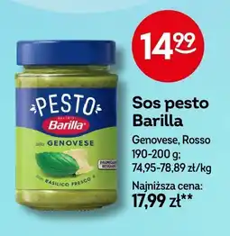 Żabka Sos pesto Barilla oferta