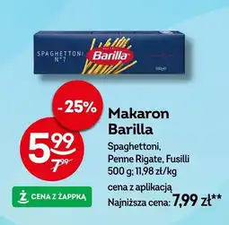 Żabka Makaron Barilla oferta