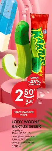 Żabka Lody wodne Kaktus Gibek oferta