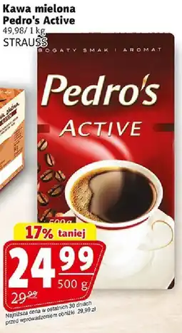 Prim Market Kawa mielona Pedro's Active 500g Strauss oferta