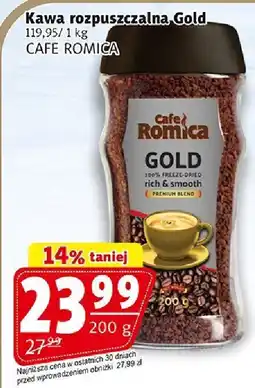 Prim Market Kawa rozpuszczalna Gold 200g Cafe Romica oferta