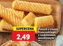 Lidl Paluch z ciasta francuskiego z nadzieniem waniliowym oferta