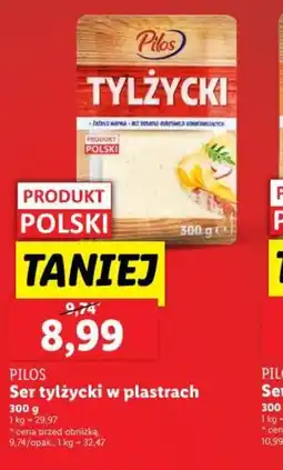 Lidl Ser tylżycki w plastrach Pilos oferta