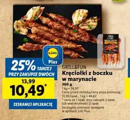 Lidl Kręciołki z boczku w marynacie Grill&Fun oferta