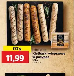 Lidl Kiełbaski wieprzowe w posypce Grill&Fun oferta