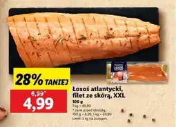 Lidl Losoś atlantycki, filet ze skórą, XXL oferta
