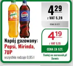 Eurocash Napój gazowany Pepsi, Mirinda, 7UP oferta