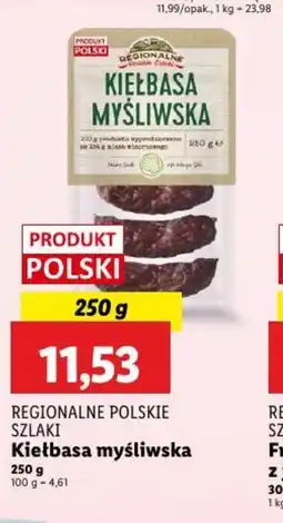 Lidl Kiełbasa myśliwska oferta