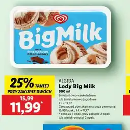 Lidl Lody Algida Big Milk oferta