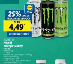 Lidl Napój energetyczny Monster oferta