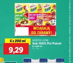 Lidl Sok 100% Psi Patrol Hortex Leon oferta