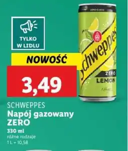 Lidl Schweppes Napój gazowany Zero oferta