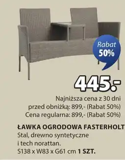 JYSK Ławka ogrodowa Fasterholt oferta
