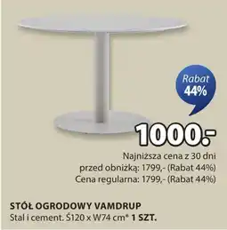 JYSK Stół ogrodowy oferta