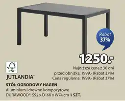 JYSK Stół ogrodowy Jutlandia oferta