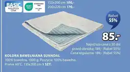 JYSK Kołdra TEX oferta