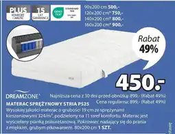 JYSK Materac Dreamzone oferta