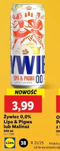 Lidl Zywiec 0,0% oferta
