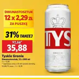 Lidl Tyskie Gronie oferta