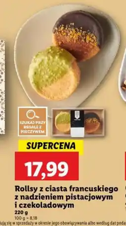 Lidl Rollsy z ciasta francuskiego z nadzieniem pistacjowym i czekoladowym oferta