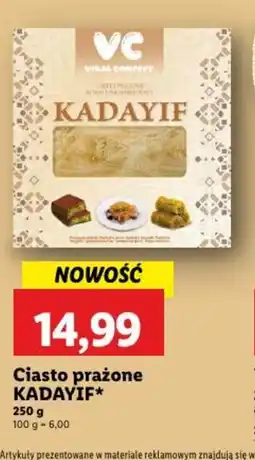 Lidl Ciasto prażone Kadayif oferta