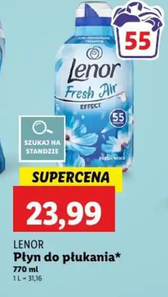 Lidl Płyn do płukania Lenor oferta