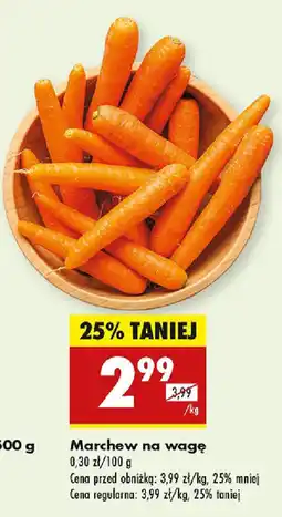 Biedronka Marchew na wagę oferta
