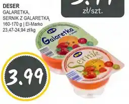Słoneczko Deser galaretka, sernik z galaretką El-Marko oferta