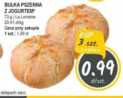Słoneczko Bułka pszenna z jogurtem la lorraine oferta