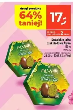 Dealz Jajka czekoladowe z nadzieniem pistacjowym Alyan oferta