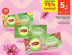 Dealz Herbata z nutą truskawki i maliny Lipton Green Tea oferta