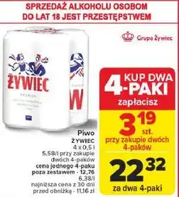 Carrefour Piwo Żywiec Jasne Pełne oferta